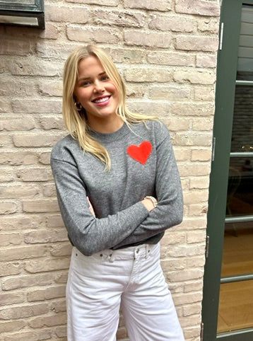 Women's Heart Sweater Pullover