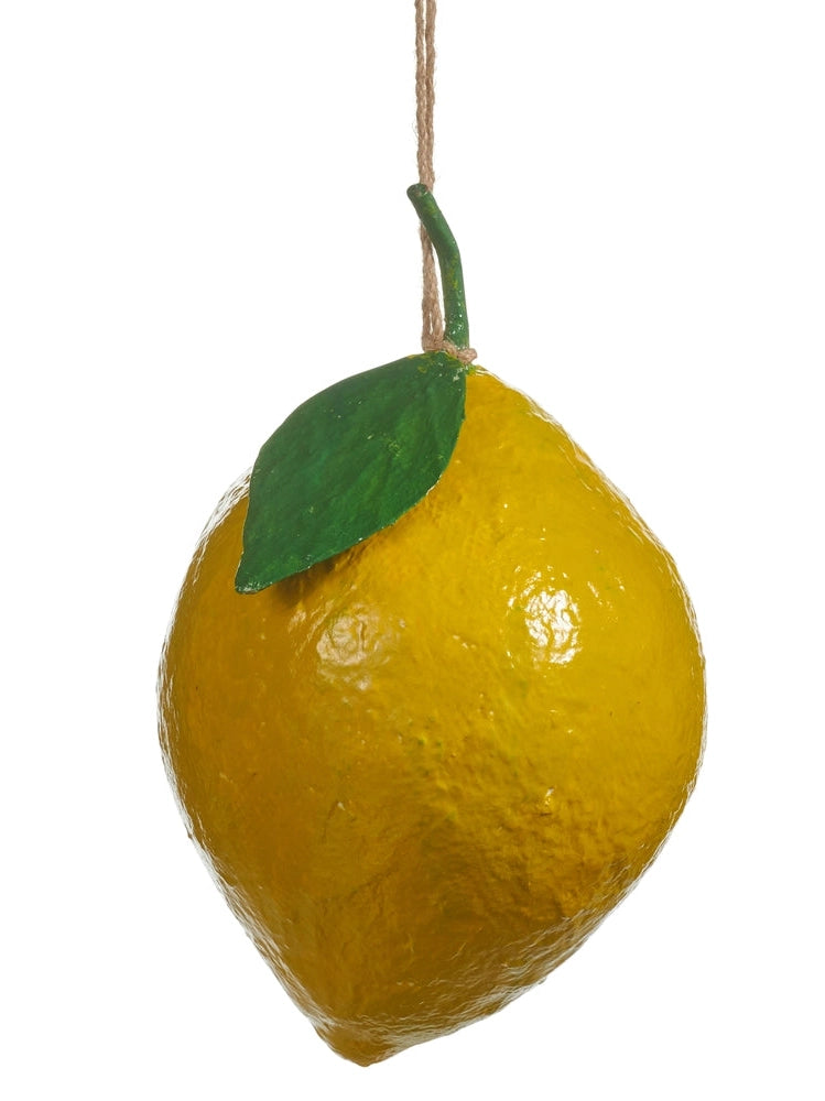 Paper Mache Lemon 10"