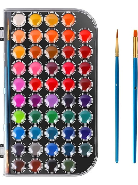 48 Colors Washable Watercolor Paint Set