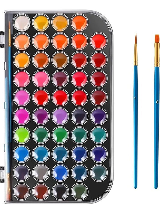 48 Colors Washable Watercolor Paint Set