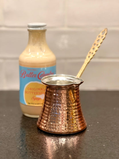 Handmade Hammered Copper Turkish Pot For the Stovetop