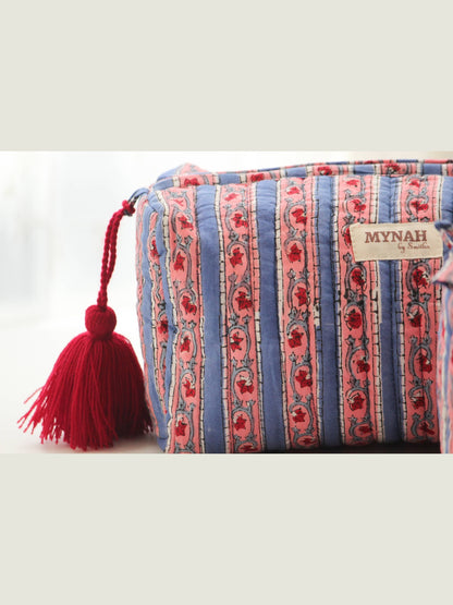 Nantucket stripes print travel/makeup/organizer/bag-Set of 3