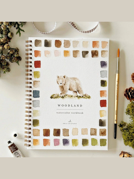 Woodland watercolor workbook