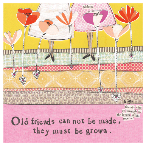 OLD FRIENDS | CURLY GIRL EVERYDAY GREETING CARD: None