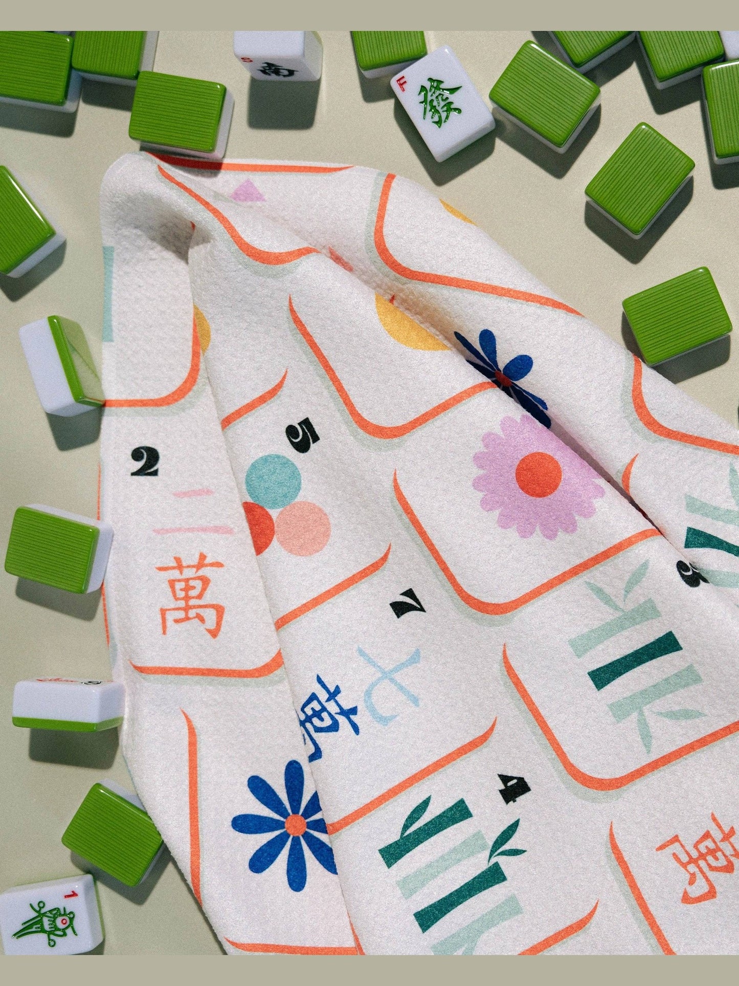 Tile Toss Tea Towel