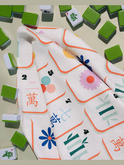 Tile Toss Tea Towel