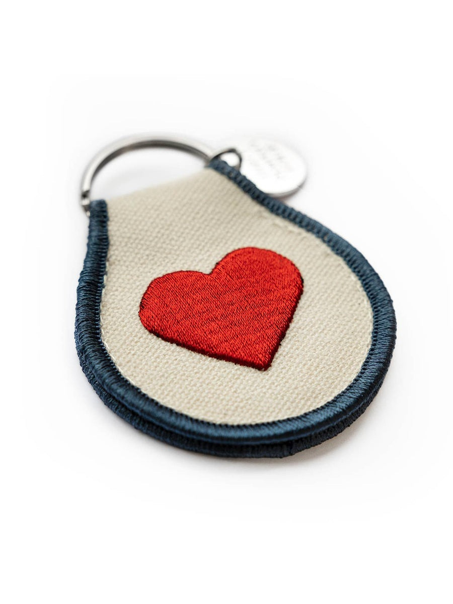 Patch Keychain - Classic Heart