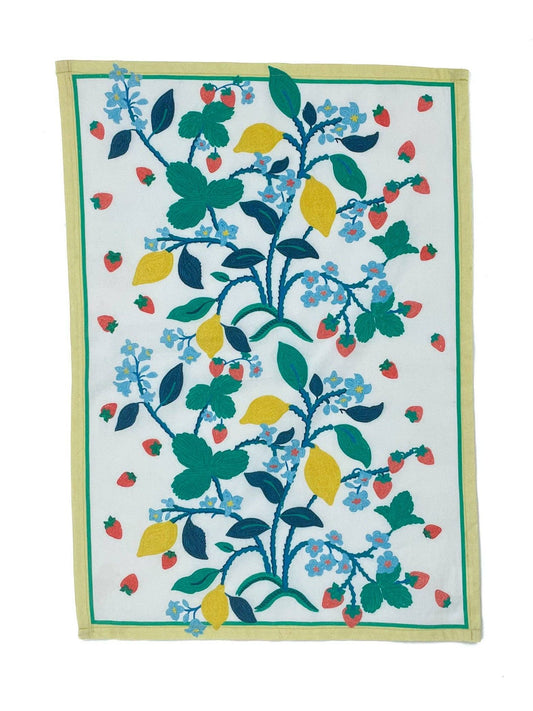 Kitchen | Strawberry Hill Floral Tea Towel | 100% Cotton