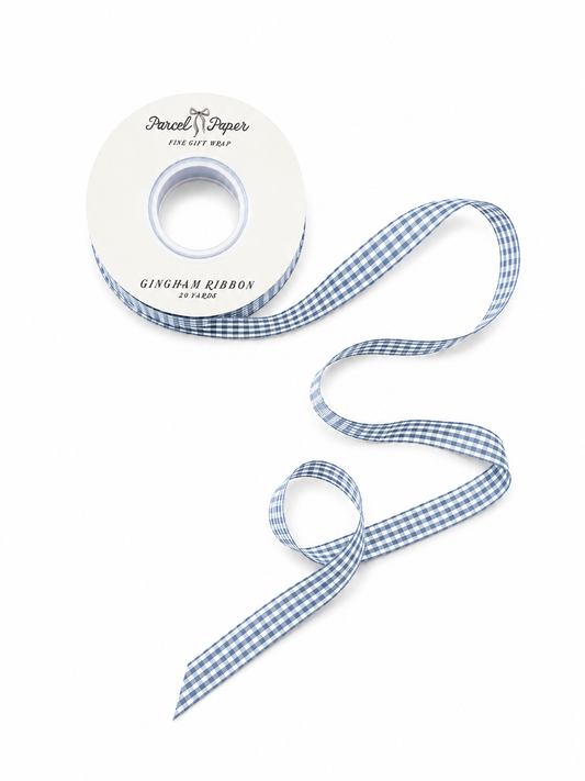 'Cornflower Blue' Gingham Ribbon