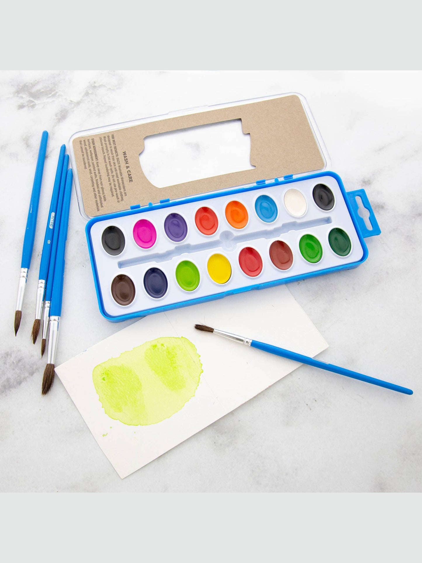 Paint Brush Round Natural Hair (5/Pack)