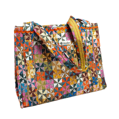 Calico Quilted Tote