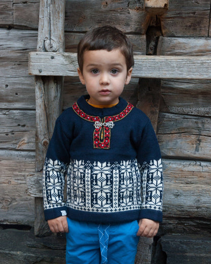 Ulriken Children's Sweater: Red