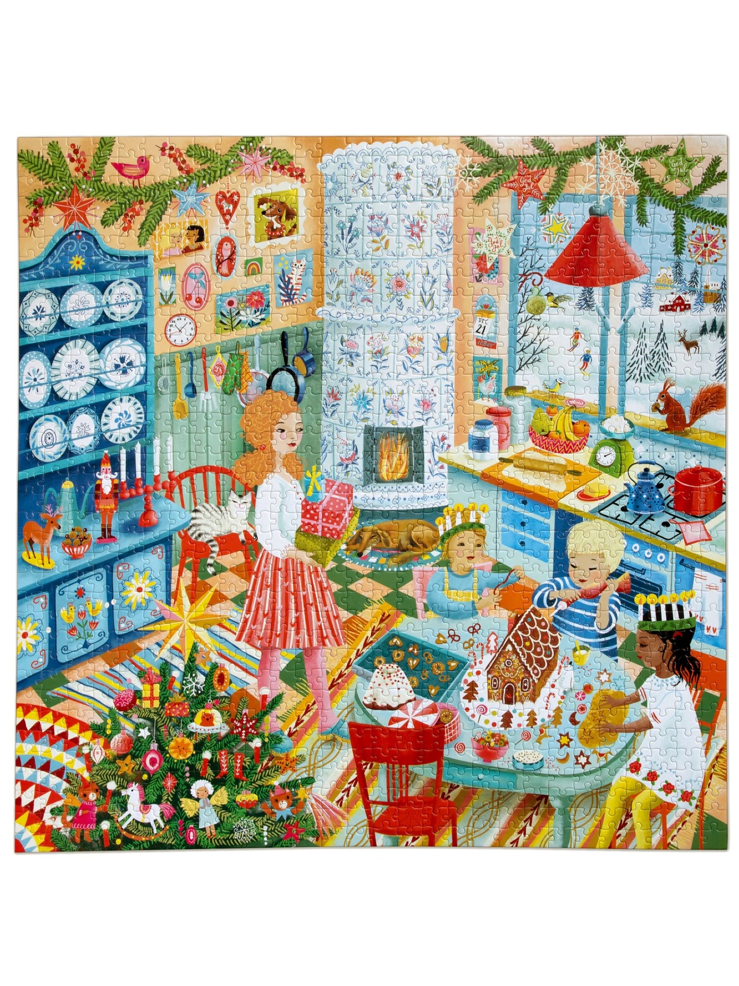 eeboo Swedish Holiday Kitchen 1000 Piece Puzzle