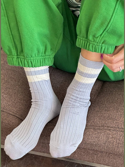 Her Socks - Varsity: Espresso