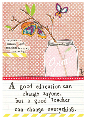 GOOD TEACHER | CURLY GIRL EVERYDAY GREETING CARD: None