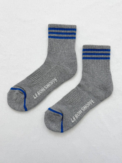 Girlfriend Socks: Bright Grey