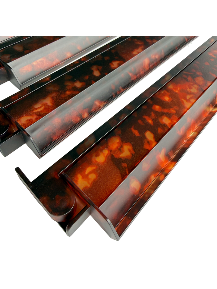 Tortoise Shell Mahjong Rack & Pusher Set Matte Finish: Tortoise Shell