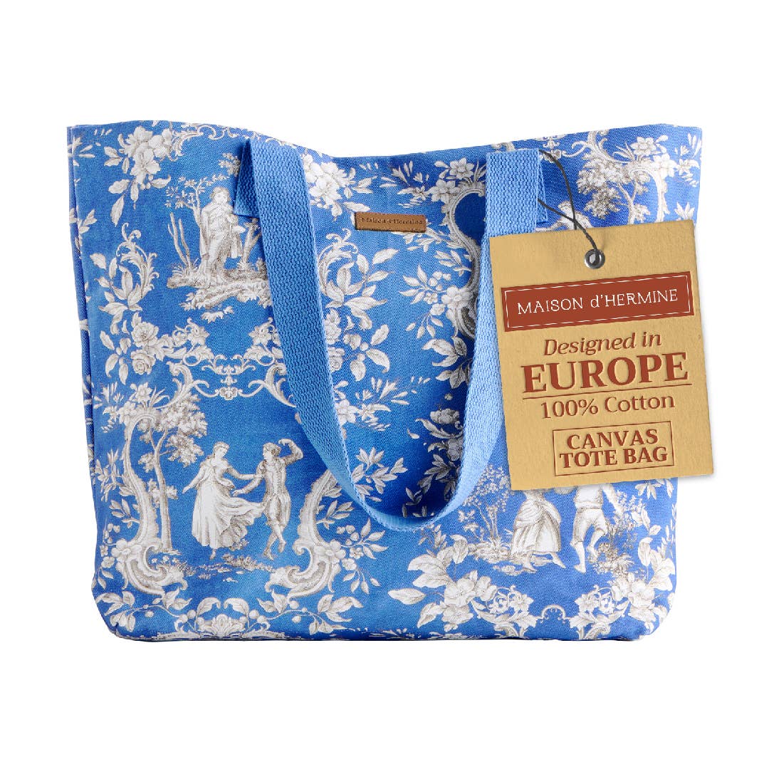 Canvas Tote Bag 100% Cotton Joli Jouy - 17.7" x 14.5"