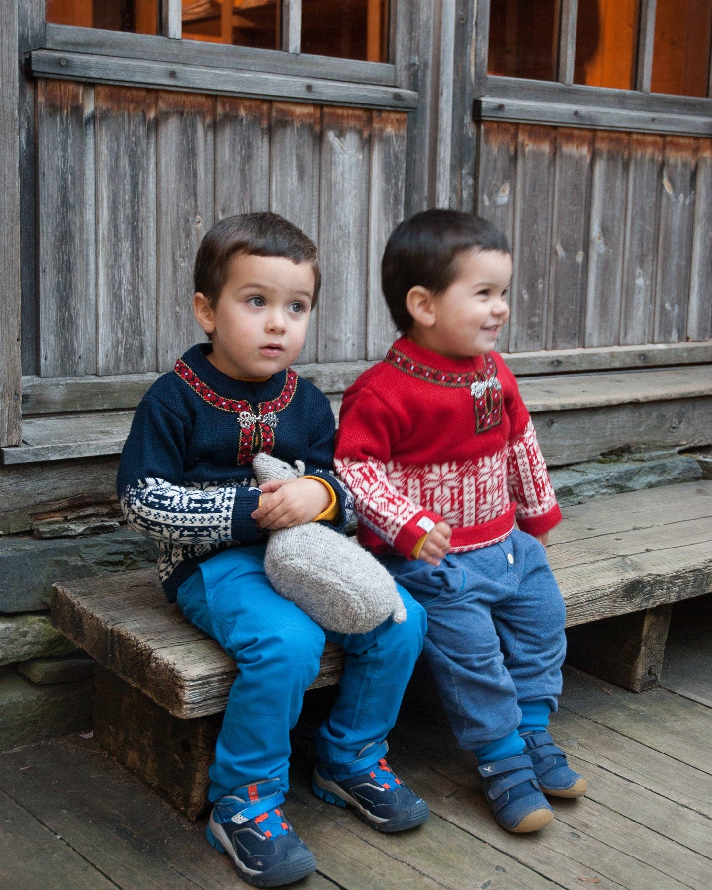 Ulriken Children's Sweater: Red