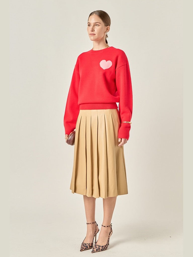 Heart Sweater by English Factory