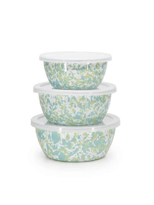 Golden Rabbit Enamelware Jardin Nesting Bowls