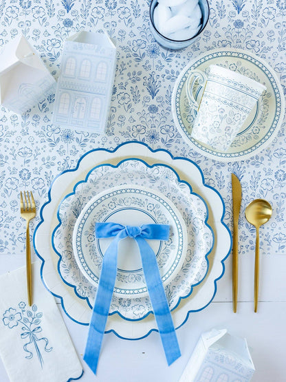 PEM1040 - Pembroke Floral 7" Paper Dessert Plate