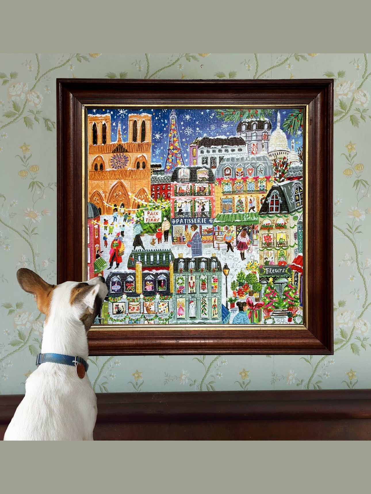 eeBoo Paris Christmas 1000 Piece Puzzle