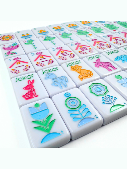THE SCANDINAVIAN FOLK ART SERIES | Mahjong Tiles with Nordic Style
