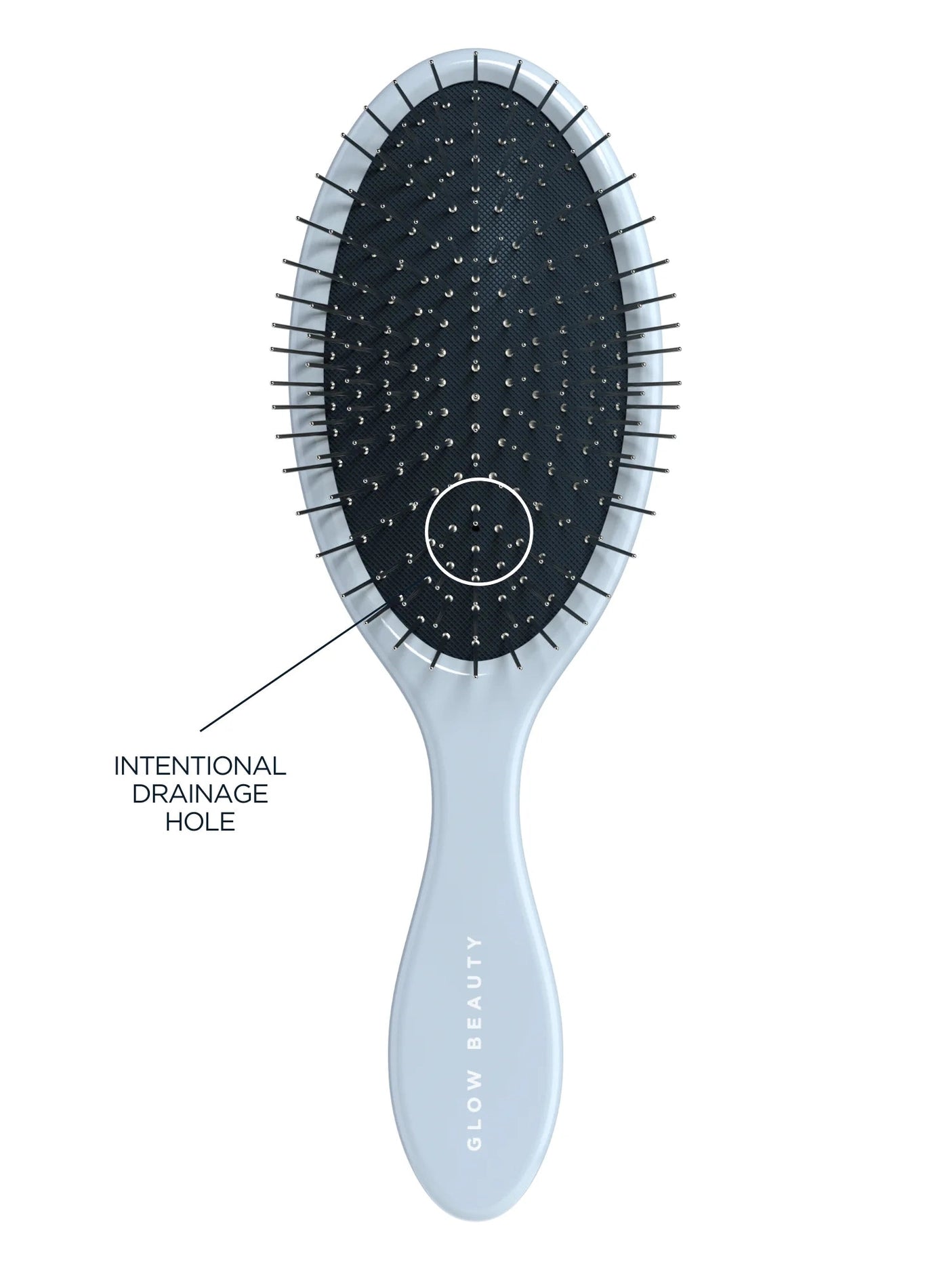 Glow Beauty Detangling Brush : Light Blue