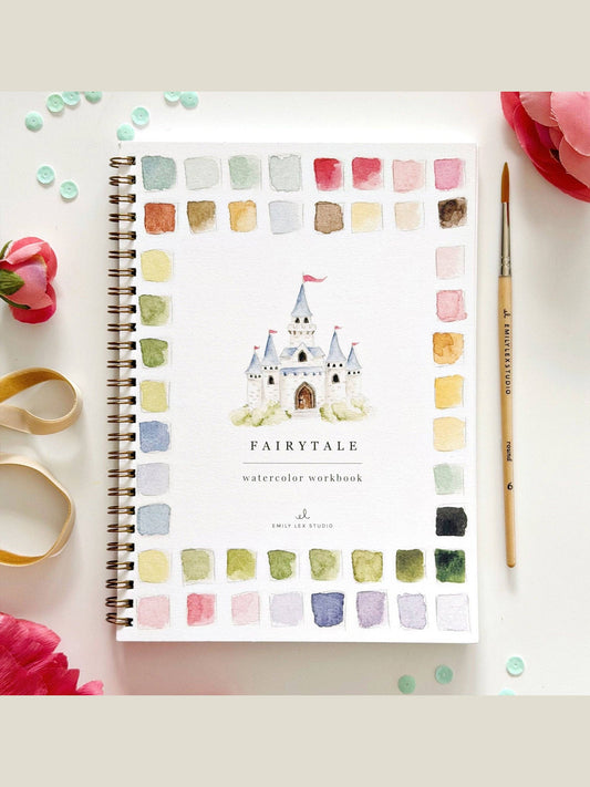 Fairytale watercolor workbook
