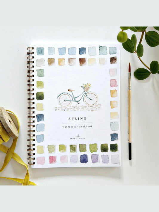 Spring watercolor workbook