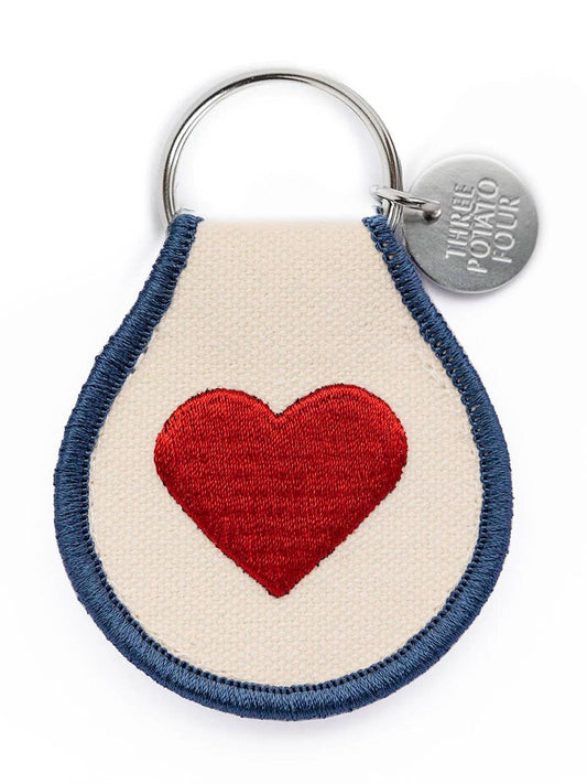 Patch Keychain - Classic Heart