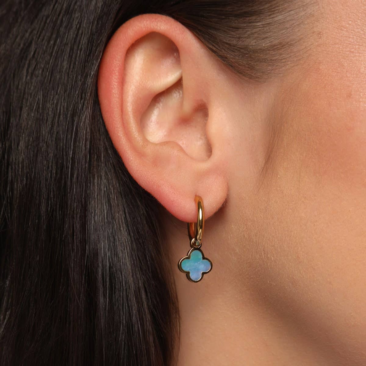 Sky Clover Earrings | 18K Gold-Plated: Gold