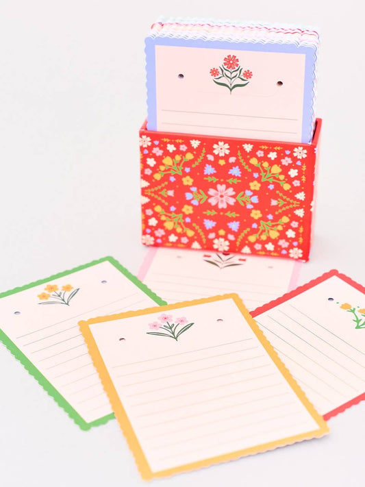 Take Note Tab Notes, Folk Floral