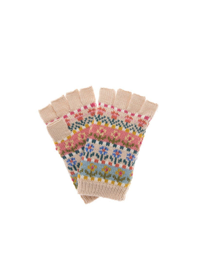 Tulip Fingerless Glove: Natural