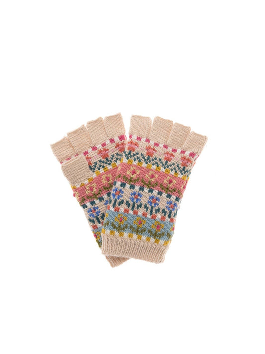 Tulip Fingerless Glove: Natural