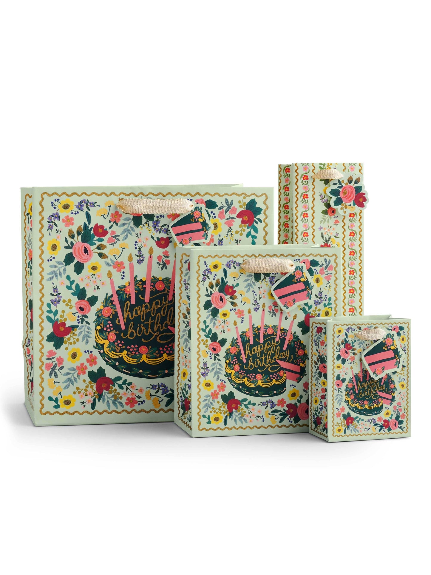 Floral Cake Gift Bag: Large