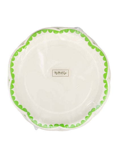 PAR1132 - Green Dessert 8" Plate