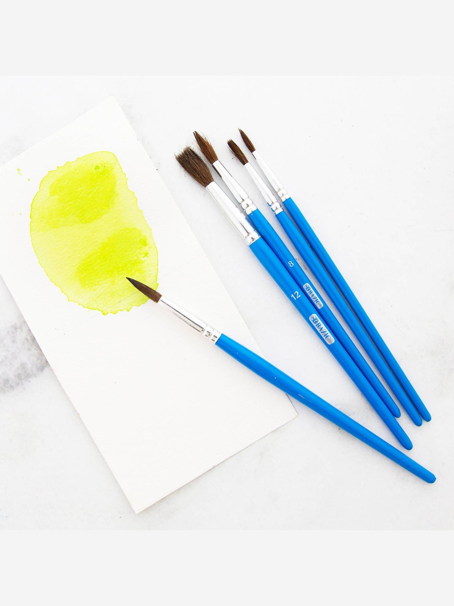 Paint Brush Round Natural Hair (5/Pack)