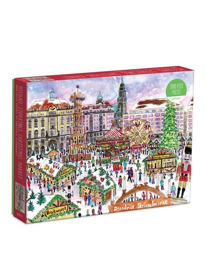 Michael Storrings Christmas Market in Dresden 1000 Piece Puzzle