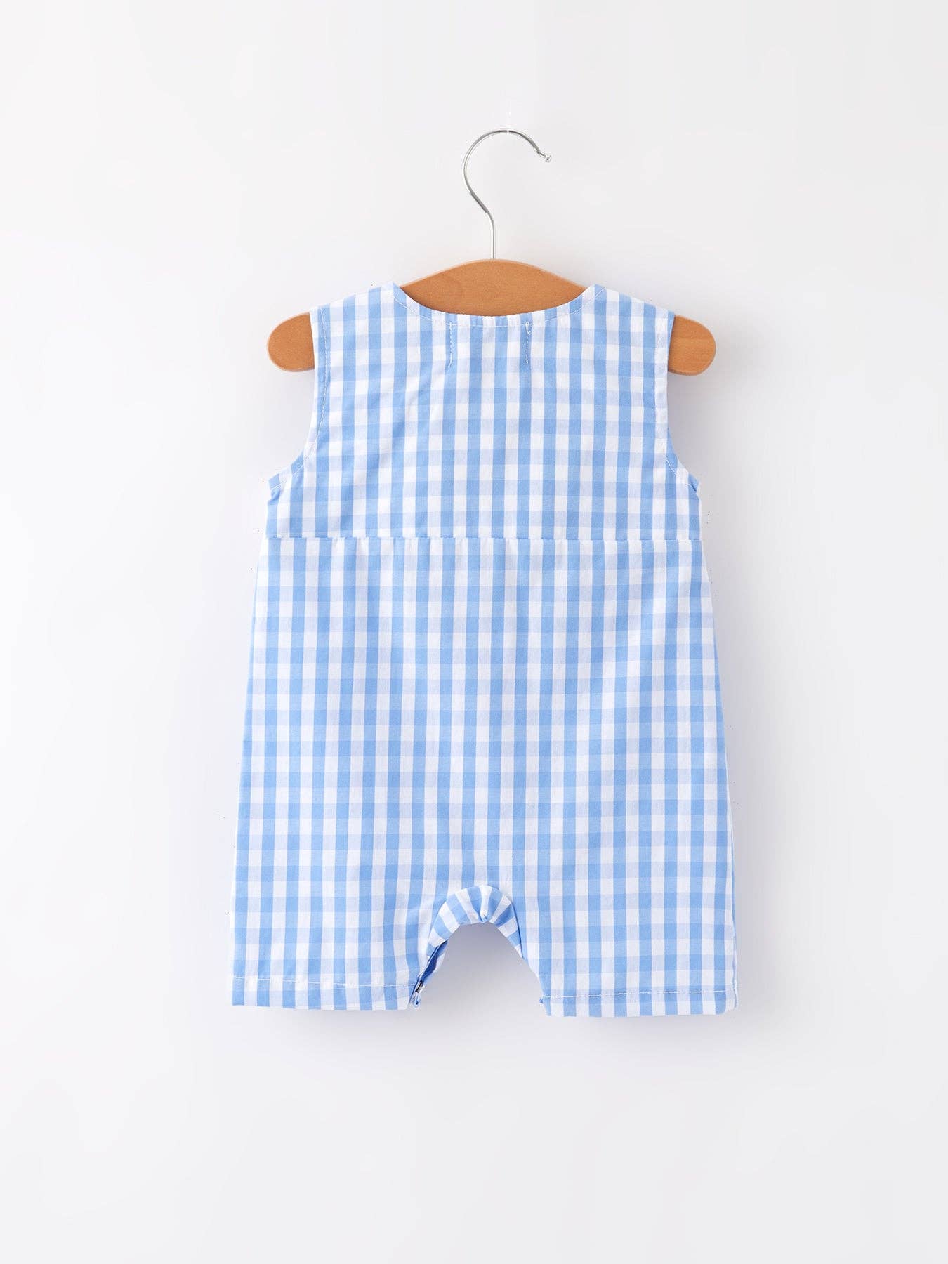 4th of July Flag Smocked Boys Romper