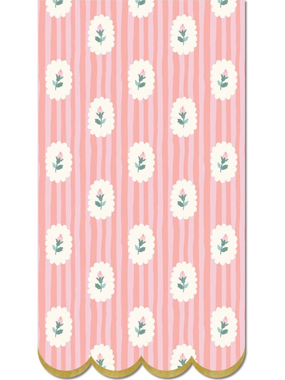 FLR1238 - Striped Floral Dinner Napkin