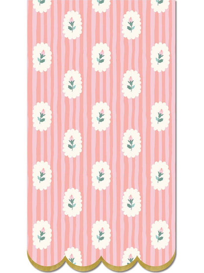 FLR1238 - Striped Floral Dinner Napkin