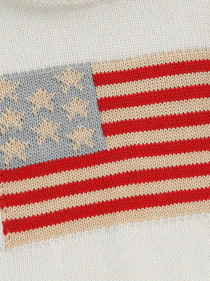 Children's USA Flag Sweater- White