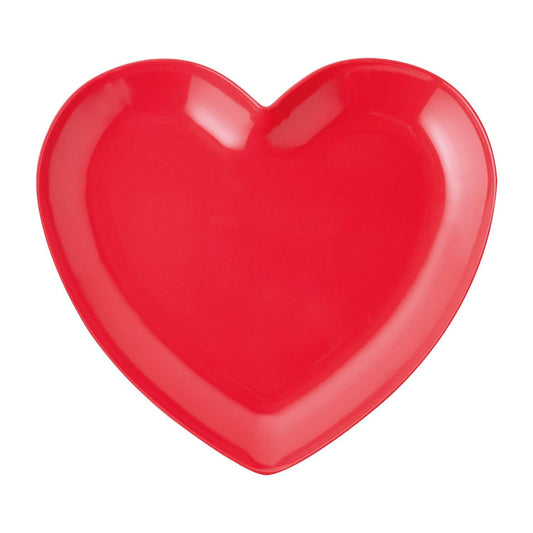 Heart Melamine 8 1/2" Plate (pack of 4)