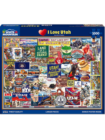 I Love Utah (2083pz) - 1000 Piece Jigsaw Puzzle