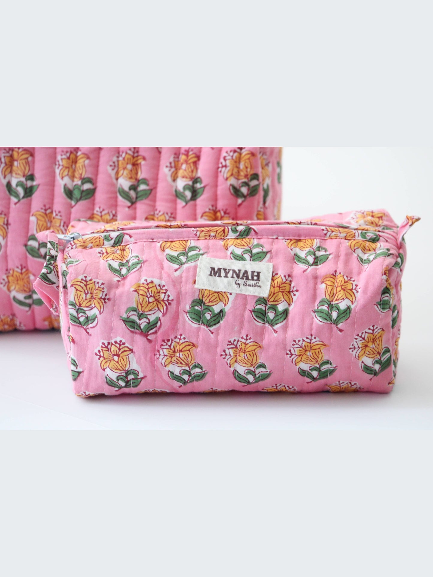 Bubblegum motif print travel/make up/organizer/bag-Set of 3