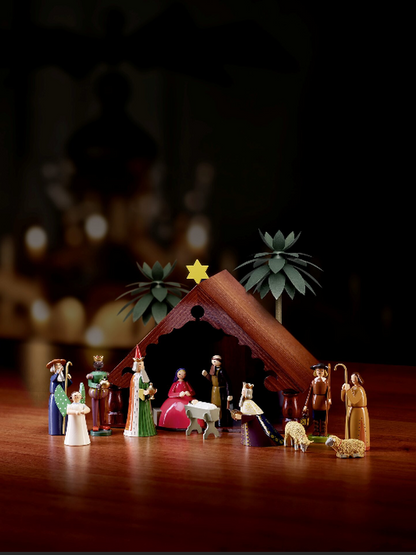 Stable for Nativity Scene by Wendt & Kühn