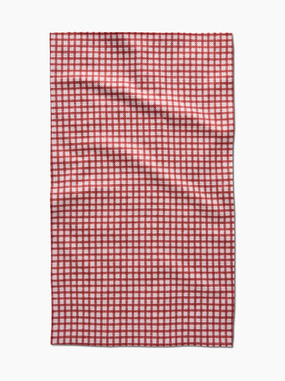 Fireside Plaid Red Tea Towel