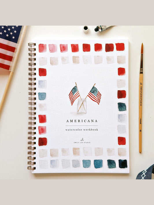 Americana watercolor workbook